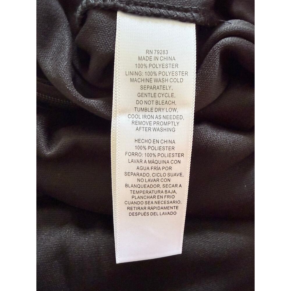 Alex Evenings Draped Neck Cap Sleeve Gown, Black, Size 12 - NEW with tags! - Picture 7 of 9